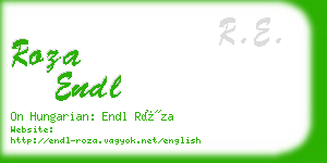 roza endl business card